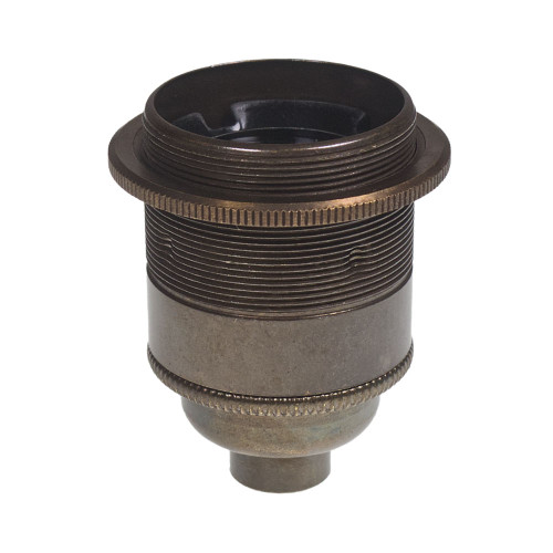 ES | E27 | Edison Screw Old English Threaded Lampholder with 1/2" Base Fixing