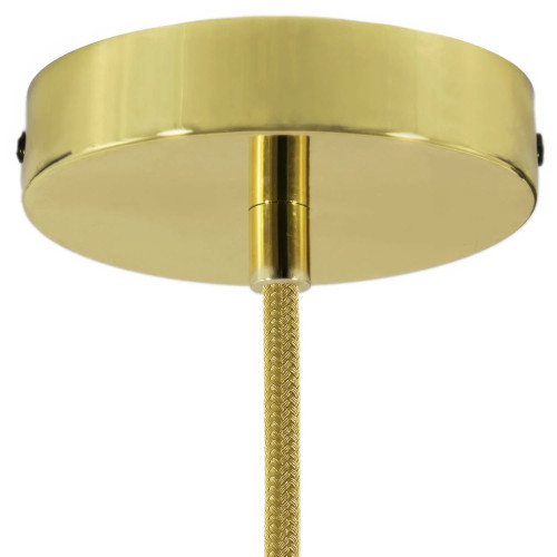 Brass 1 Hole 120mm Ceiling Rose