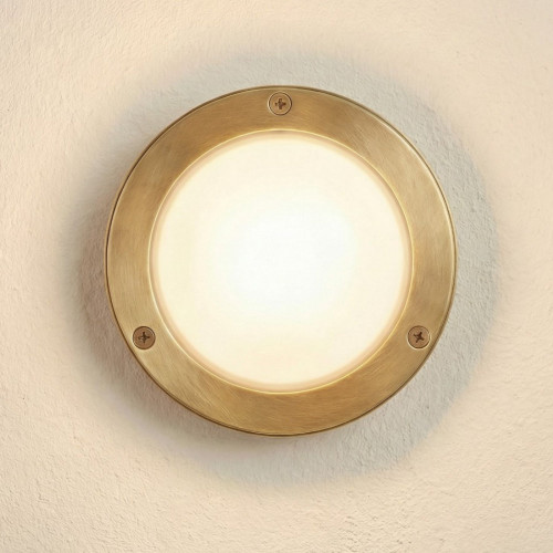 Marina Circular Bulkhead (Raw Brass)