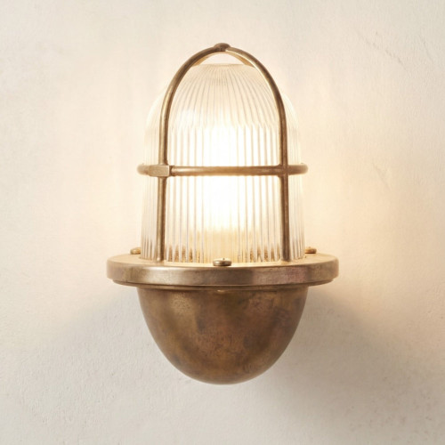 Armada Wall Lantern (Raw Brass)