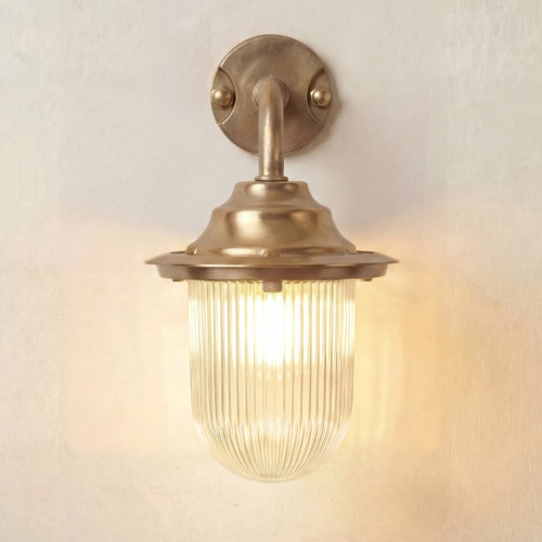 Quinn Wall Lantern (Raw Brass)