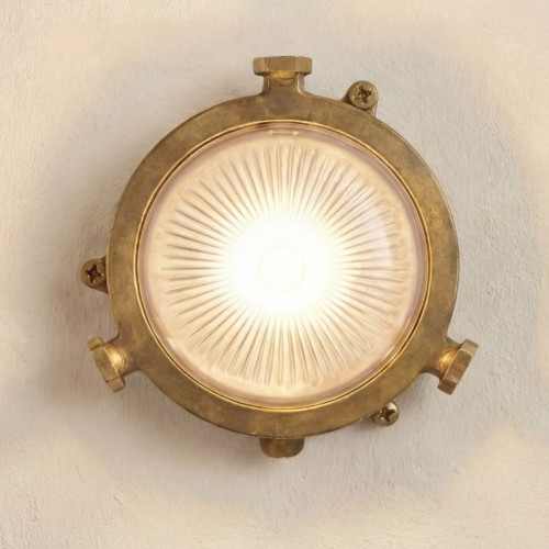 Mini Compass Bulkhead (Raw Brass)