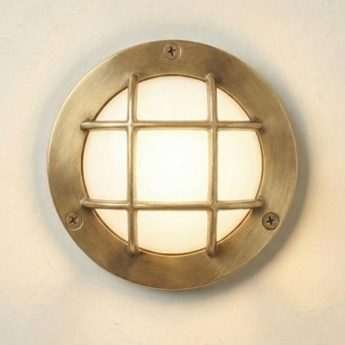 Marina Guard Circular Bulkhead (Raw Brass)
