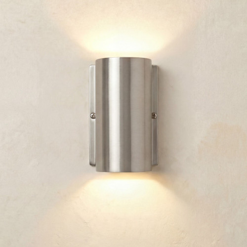 Pharos Compact Up and Down Wall Light (Satin Nickel)