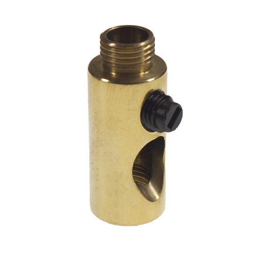 Brass Side Entry Cord Grip for Side Wiring of a Lampholder