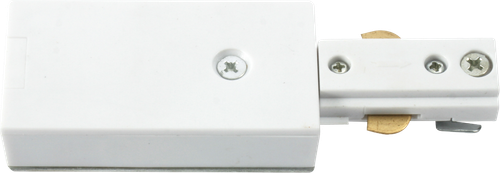230V Single Circuit Track Power Feed - White