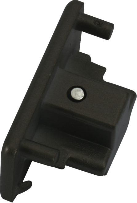 230V Single Circuit Track Dead End Cap - Black