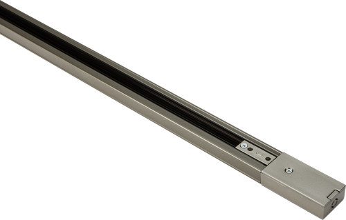 230V 10A Single Circuit Track Satin Nickel 1Mtr