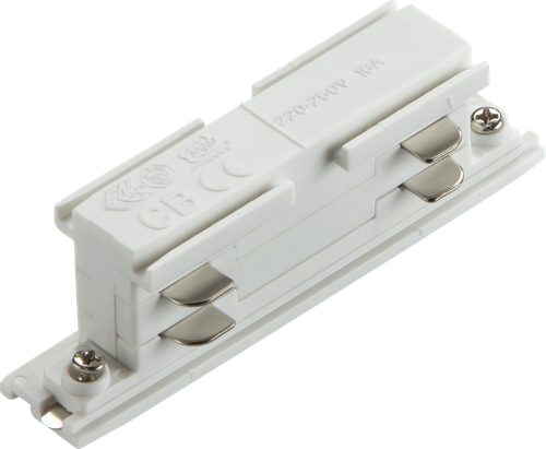 K-LINE 230V 3-Circuit Track Power Concealed In-line Connector - White