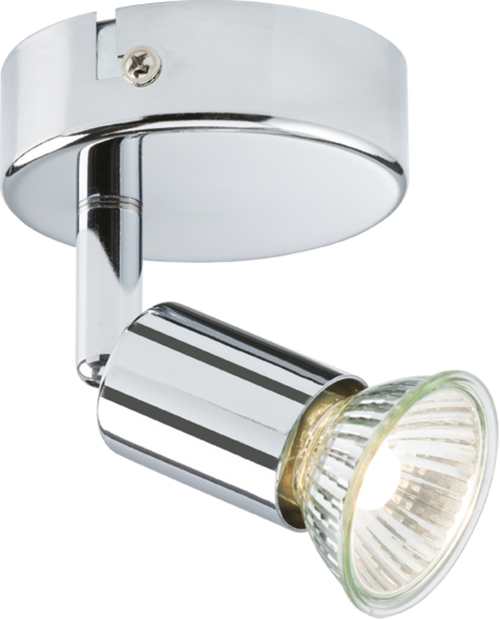 230V GU10 Single Spotlight -  Chrome