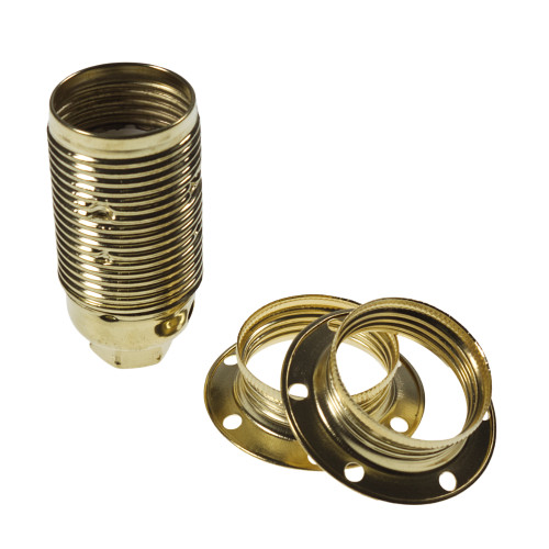 SES | E14 | Small Edison Screw Brass Threaded Lampholder with 10mm Base Fixing