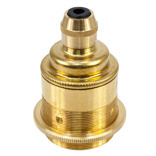 ES | E27 | Edison Screw Brass Threaded Lampholder with Cord Grip