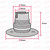 BC | B22 | Bayonet Cap Chrome Batten Lampholder with 52mm Base