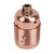 ES | E27 | Edison Screw Copper Plated Threaded Lampholder with Metal Cord Grip