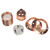 ES | E27 | Edison Screw Copper Plated Threaded Lampholder with Metal Cord Grip