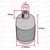 ES | E27 | Edison Screw Copper Plated Threaded Lampholder with Metal Cord Grip