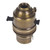BC | B22 | Bayonet Cap Aged Brass 10mm Switched Lampholder