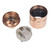 ES | E27 | Edison Screw Plain Copper Lampholder with 10mm Fixing