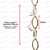 Steel Brass Plated Decorative Gothic Chain