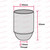 ES | E27 | Edison Screw Black Pearl Lampholder Cup and Cord Grip