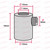 ES | E27 | Edison Screw Black Pearl Lampholder Cup and Cord Grip