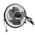 4" USB Fan Metal Chrome Finish