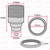 ES | E27 | Edison Screw Chrome Threaded Lampholder with 20mm Base Thread
