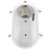 Brass External Oval Bulkhead - White 4421264