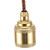 ES | E27 | Edison Screw Brass Pendant Lampholder with Plain Centre