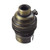 BC | B22 | Bayonet Cap Antique Brass Un-Switched Lampholder 10mm Entry with Stem Lock