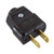 US Black Rewireable Plug