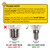 SES | E14 | Small Edison Screw Chrome Plain Lampholder with Cord Grip