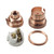 BC | B22 | Bayonet Cap Copper Un-Switched Lampholder 10mm Entry with Stem Lock