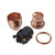 BC | B22 | Bayonet Cap Copper Switched Lampholder 10mm Entry with Stem Lock