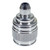 ES | E27 | Edison Screw Chrome Pendant Lampholder with Beaded Knurled Centre