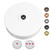 White Ceiling Ceiling Rose with 10mm Holes and Fixing Plate 6602448