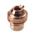 BC | B22 | Bayonet Economy Copper Plated 1/2" Unswitched Lampholder