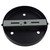 160mm Black Ceiling Rose with 10mm Holes and Fixing Plate 8184447