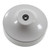 White Metal Ceiling Cap 100mm With Grommet 8414034