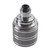 E27 Chrome Pendant Lampholder with Decorative Knurled Design