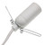 White SES Lampholder with Sprung Fixing Clip PLU14269