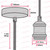 Black Chrome Textile Black Wire Suspension E27 Bulb Holder and Ceiling Rose
