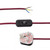 Burgundy 3 Core With In Line Switch & Plug 2.5m Long 7823832