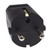 Schuko Rewireable Plug Top Black CEE 7/4 & CEE 7/7