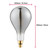 Giant Smoked Lamp | A165 6W ES LED Vintage Filament Bulb