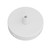 Mini Metal Ceiling Rose with 1 Hole and 2 Side Holes - White