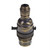BC | B22 | Bayonet Cap Antique Brass Switched Lampholder with 3 Part Cord Grip