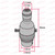 BC | B22 | Bayonet Cap Antique Brass Switched Lampholder with 3 Part Cord Grip