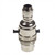 BC | B22 | Bayonet Cap Nickel Switched Lampholder with 3 Part Cord Grip
