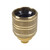 E27 Brass Lampholder with Decorative Knurled Design 10mm Entry